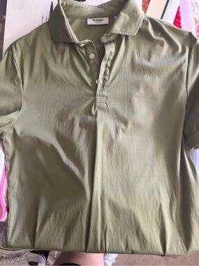 Murano Men's Light Olive Green Polo Shirt